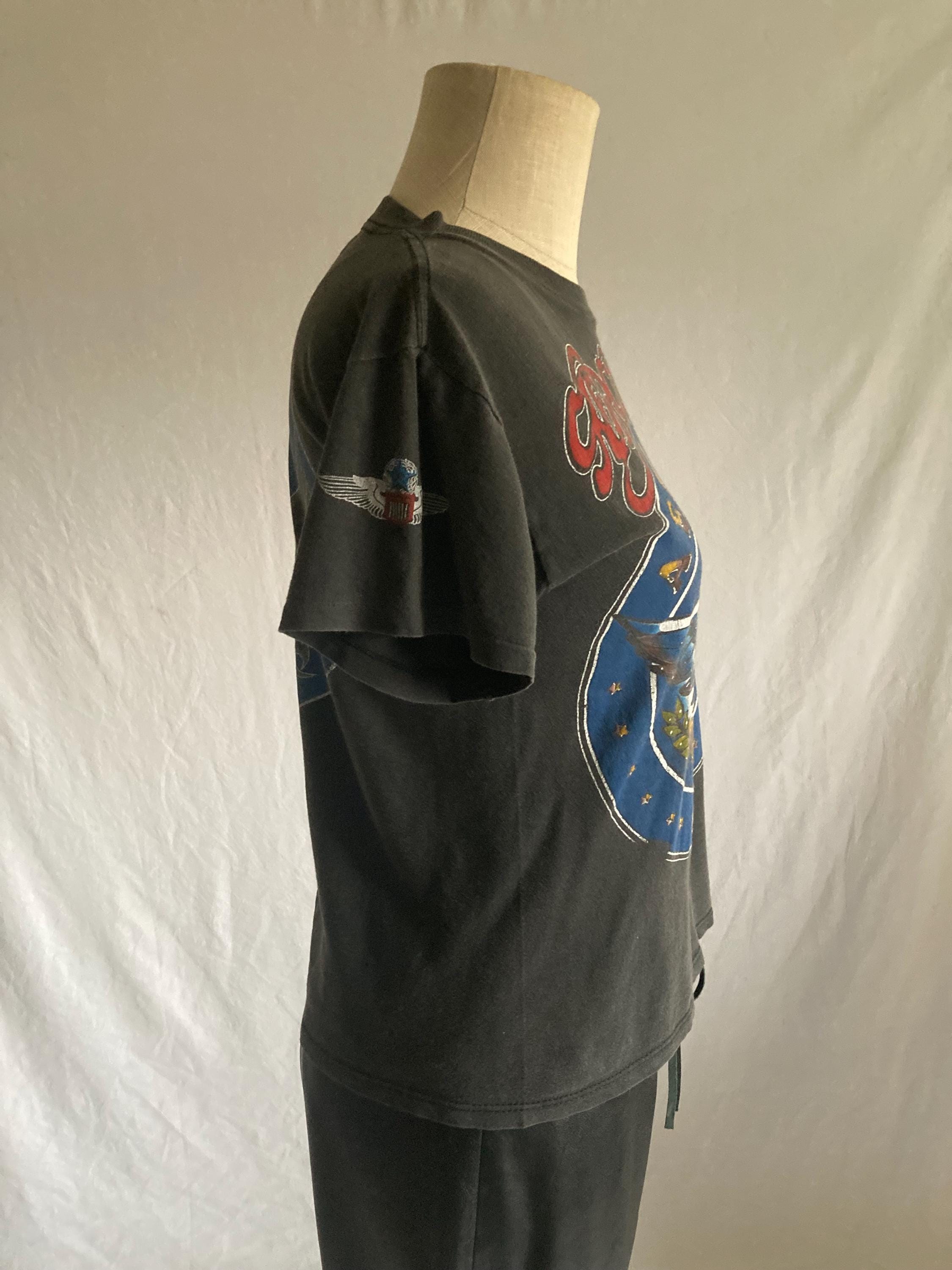超希少80s エアロスミス ヴィンテージ ロックTシャツ 当時物 バンドTシャツ 古着 80s USA製 AERO SMITH 「AERO FORCE ONE」 ツアー ハード