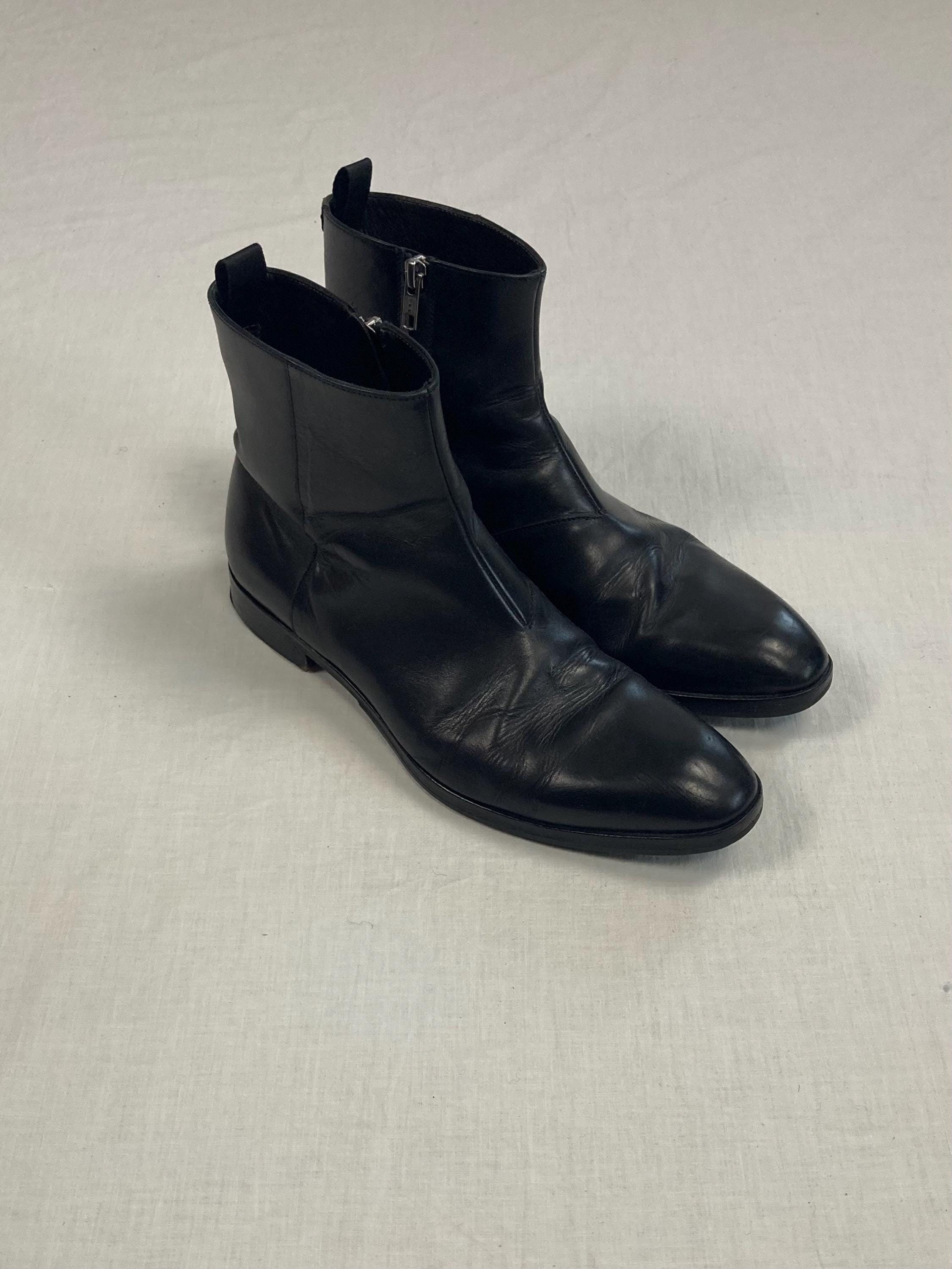 靴 real leather side zip boots Ywq, Side Zipper Design Top-Level Market Popular Classic MID