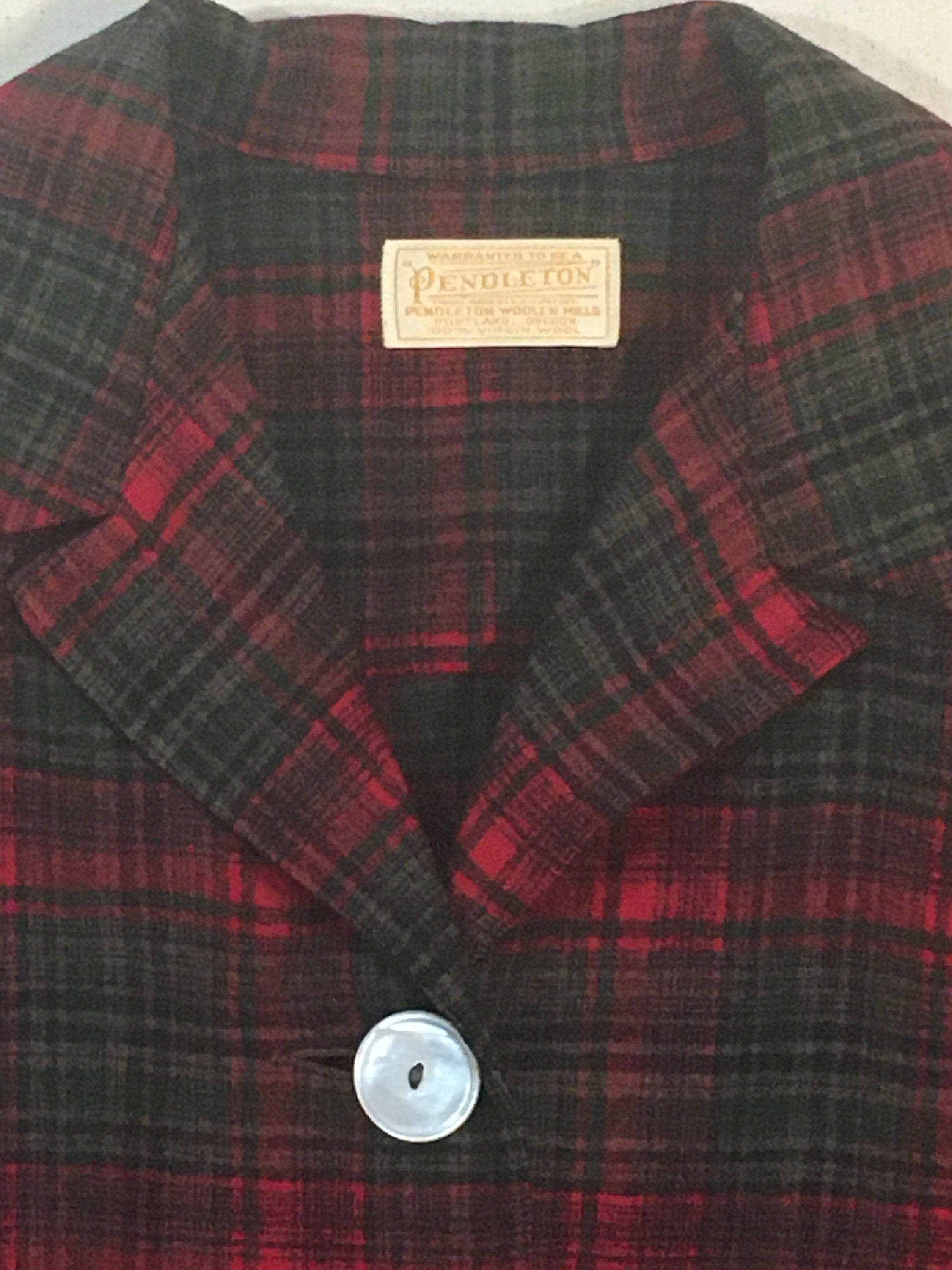 Pendleton 49er Jacket Pattern Vintage 50s Women's Pendleton 49er Virgin Wool Plaid Jacket - Etsy