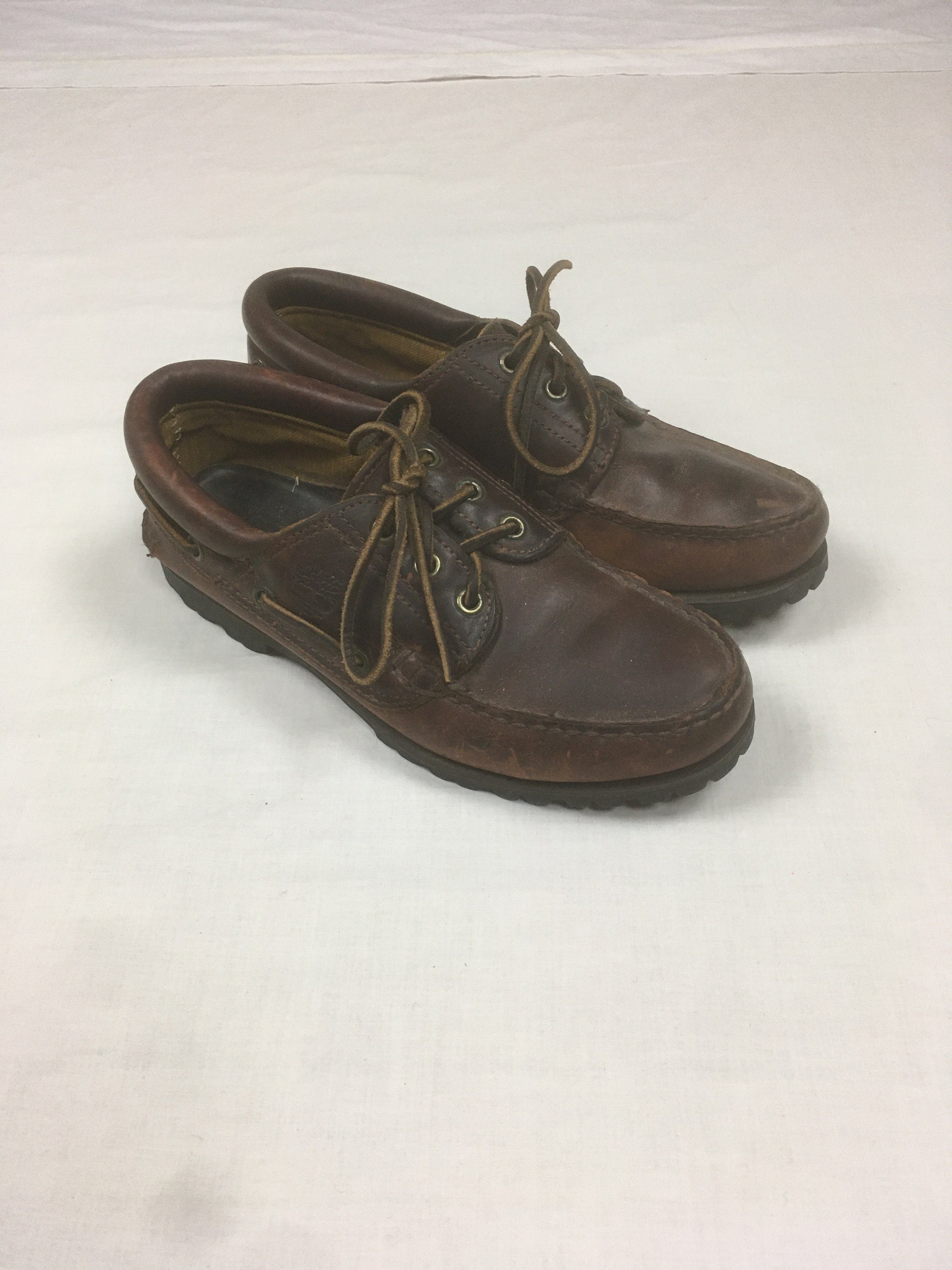 Vintage 90s Timberland 3 Eye Classic Lug Moc Toe Boat Shoes Vintage 90s Timberland 3 Eye Classic Lug Moc Toe Boat Shoes