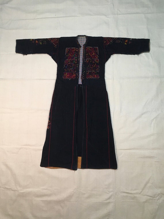 vintage antique handmade embroidered bedouin robe 