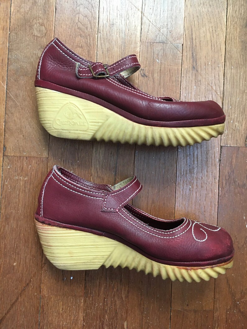 Vintage 70s cherokee of California platform rubber sole Vintage 70s cherokee of California platform rubber sole
