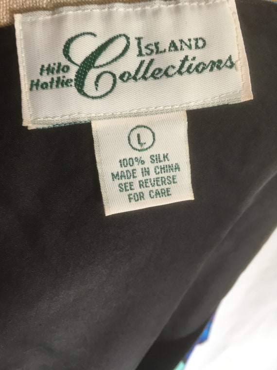 vintage hilo hattie island collections silk jawai… - image 9