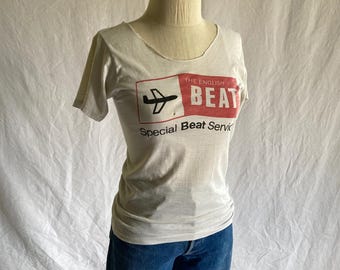 Vintage 80s the English Beat T Shirt Special Beat Service 1982