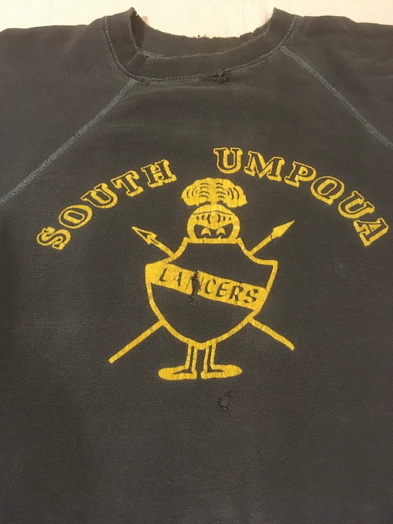 vintage 60s raglan sweatshirt short sleeve south … - image 2