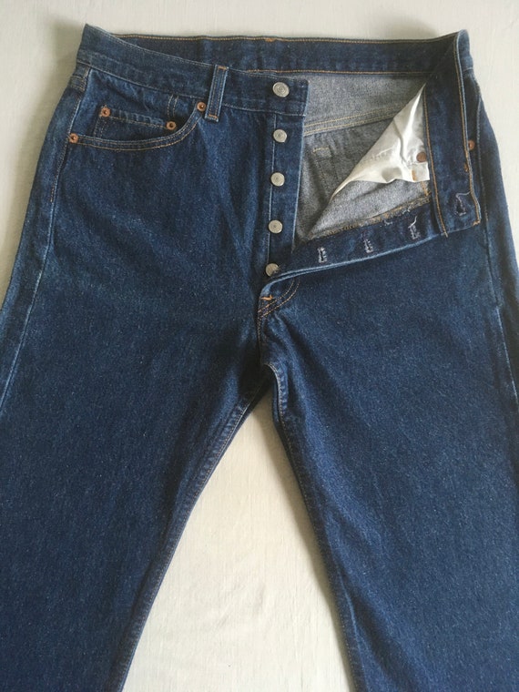 vintage 90s levis 501xx made in usa blue jeans 31… - image 4