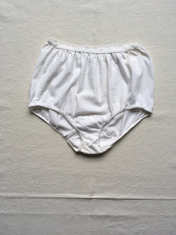 Vintage 60s Carters Spanky Pants White Cotton High Waist Granny