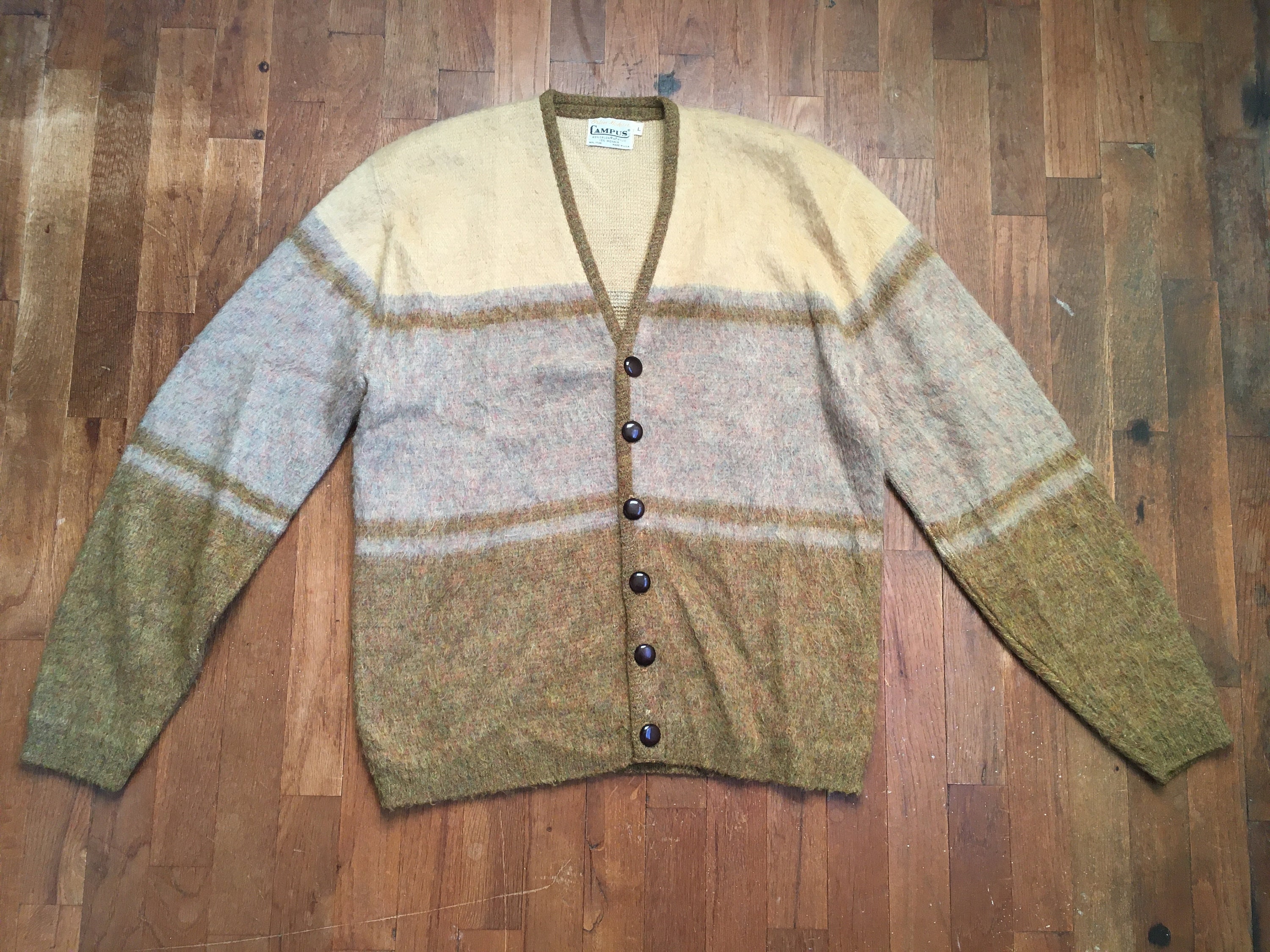 希少 60s Campus Vintage Mohair Cardigan