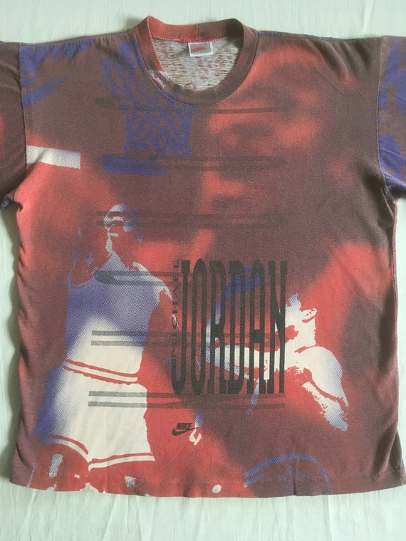 Vintage 90s Nike Michael Jordan Air Dunk Montage Nike Gray Tag All 