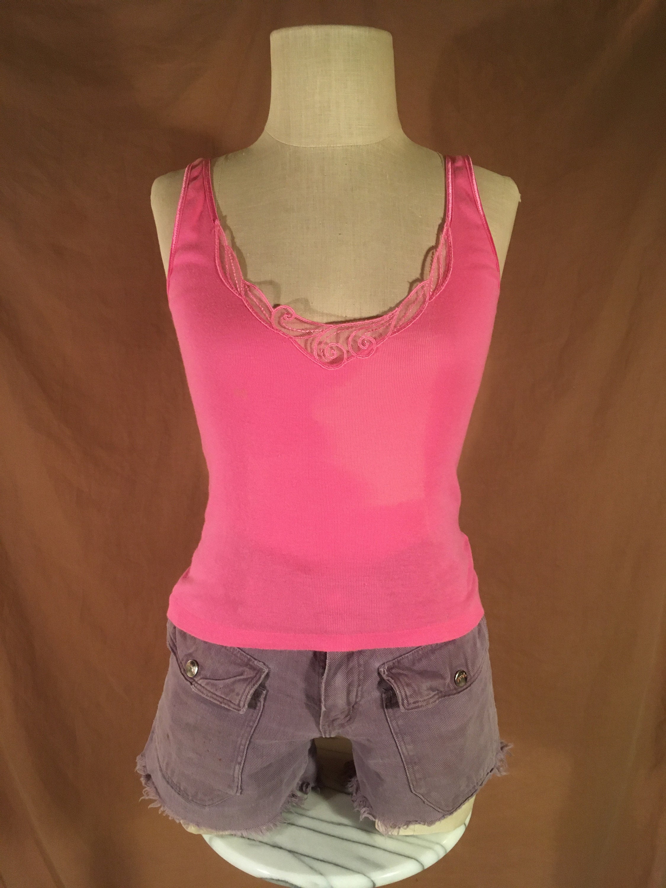 Speechless Girls Big 2 Piece Racer Back Cami with Tank Top with Necklace 