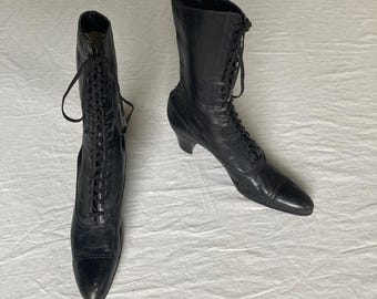 Vintage 90s Muro Welt 6632 Black Leather Bulldog Toe Monk Strap