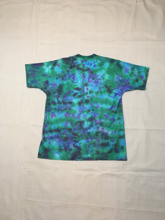 90s MIKE DUBOIS Tシャツ PSYCHEDELIC RAVE Vintage 1990s Mike Dubois Smiling Sunshine Tie Dye T Shirt