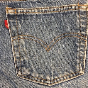 vintage levis 501 made in usa blue jeans 28 / 29 x 26 1/2 image 10