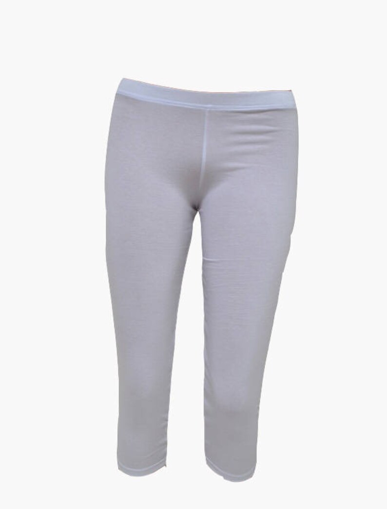 NEW Cotton White Women/'s Leggings,78 Tights,Workout Yoga Pants,Stretch Yoga Clothing in size:S,M,L and Maxi Plus size-XL,2X,3X