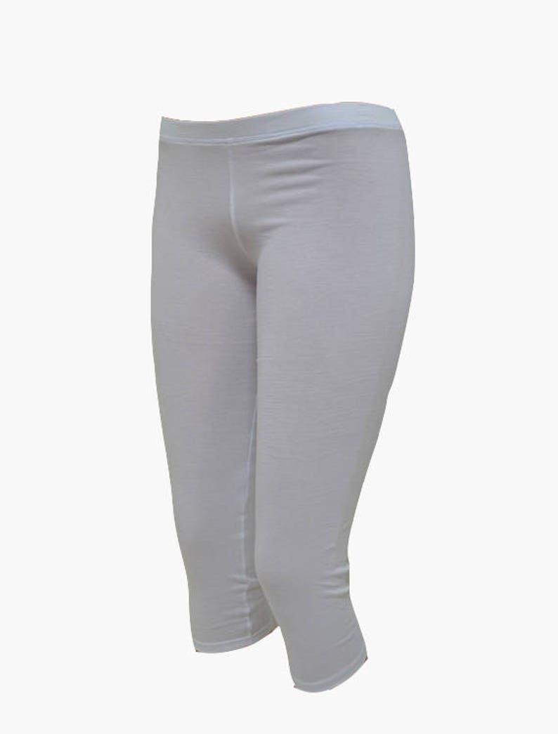 NEW Cotton White Women/'s Leggings,78 Tights,Workout Yoga Pants,Stretch Yoga Clothing in size:S,M,L and Maxi Plus size-XL,2X,3X