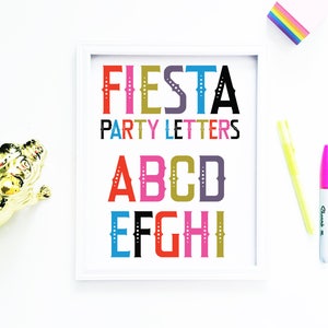 SVG Font INSTANT DOWNLOAD "Fiesta Party Letters" svg, bold decorative font, display font, svg font, party font, christmas font, color font