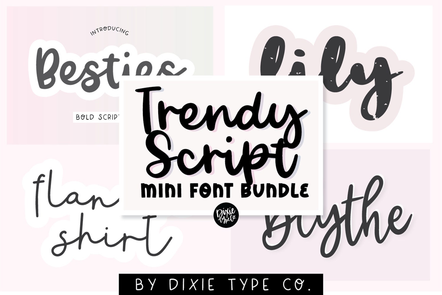 MINI FONT BUNDLE Polices de script à la mode, Bundle de polices pour Cricut, polices cursives, polices de script de brosse, bundle de polices, polices, polices de script élégantes