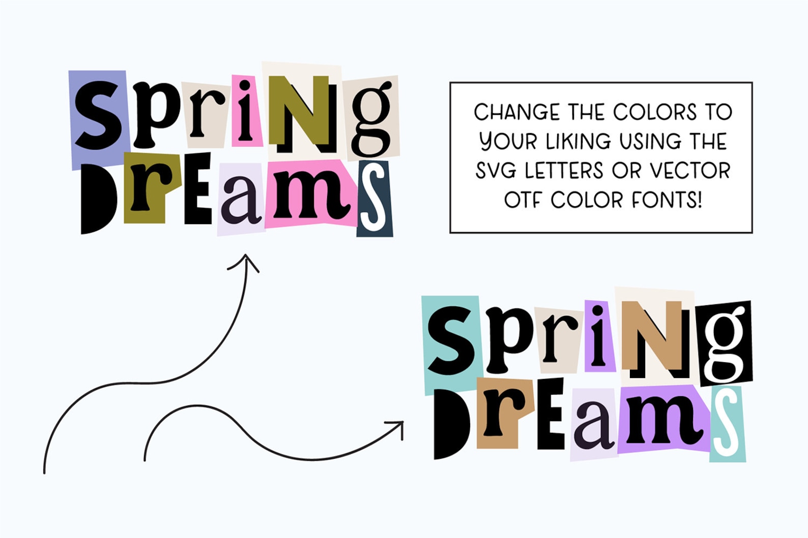 Instant .OTF and SVG Letters - Font DOWNLOAD 