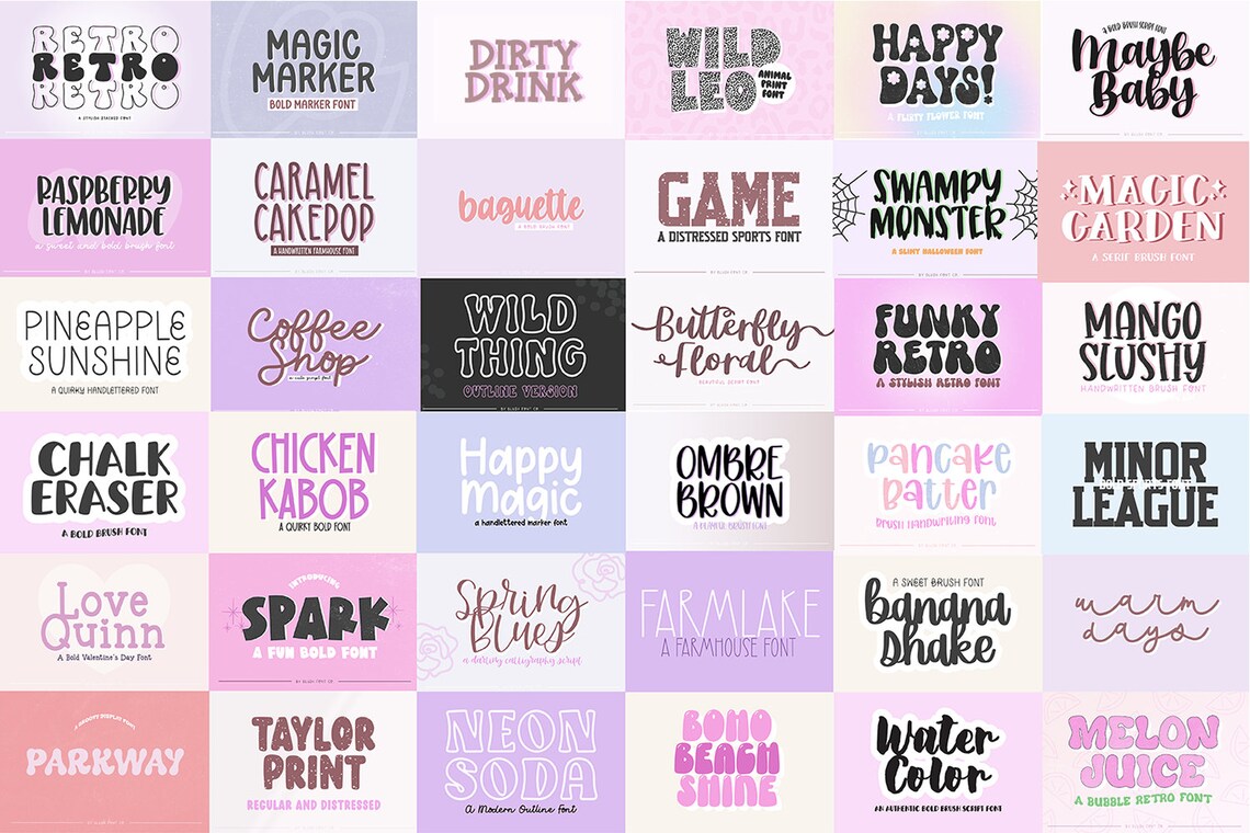 100 FONTS - Ultimate Font Bundle Vol 2022, Font Bundle for Cricut ...