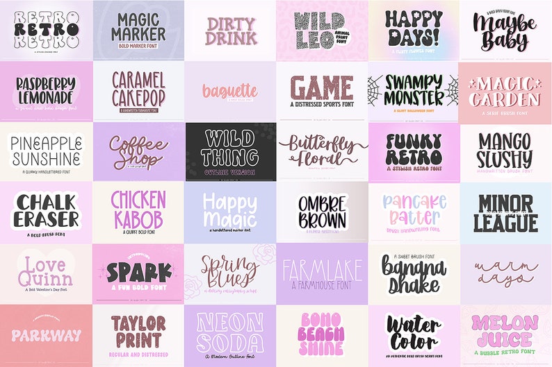 100 FONTS - Ultimate Font Bundle Vol 2022, Font Bundle for Cricut ...