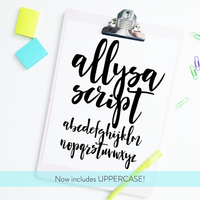 Download NEW Letter Set BUNDLE-INSTANT download four brush fonts in svg | Etsy