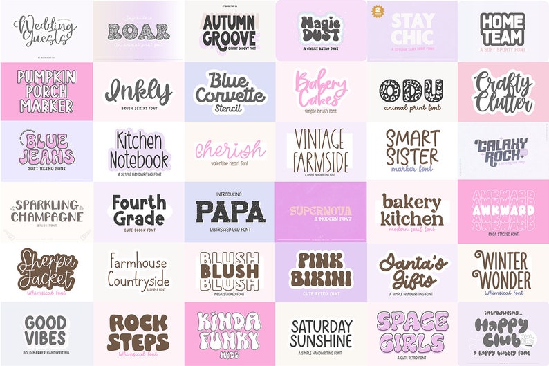 New! 100 FONTS - 2023 Edition ULTIMATE .otf Font BUNDLE, Huge Font ...