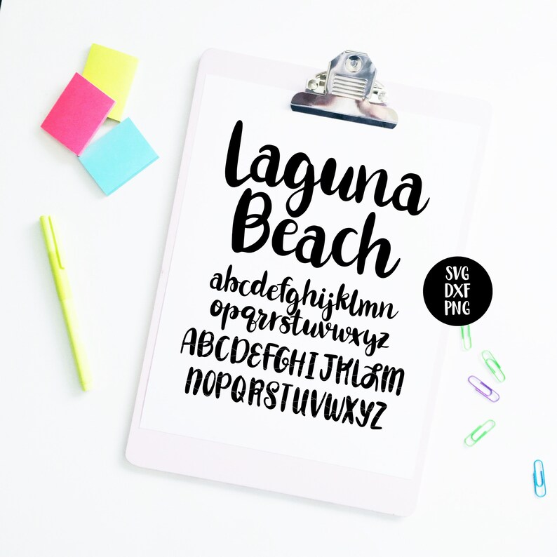 Instant Otf Download Laguna Beach Font File Otf File Script Bold Brush Script Font Wedding Font Handlettered Brush Svg Cursive