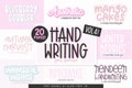 20 FONTS! Handwriting Font Bundle Vol. 4, Font Bundle for Cricut, handwriting fonts, sans fonts, cute font bundle, girly, procreate fonts