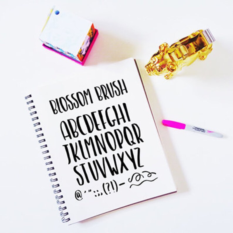 Download NEW Letter Set BUNDLE-INSTANT download four brush fonts in svg | Etsy