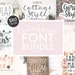 Big Farmhouse Font Bundle, .OTF installable fonts, cursive fonts, brush script fonts, font bundle, script fonts, cricut, hand lettered, home
