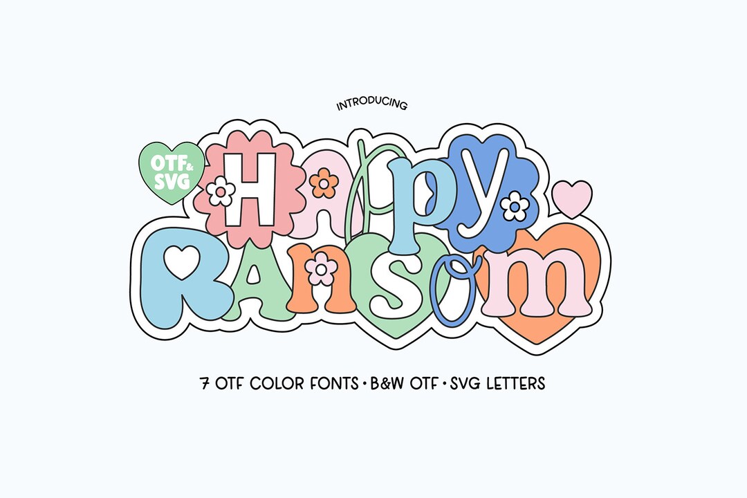 Colorful Ransom Font Instant .OTF Font DOWNLOAD