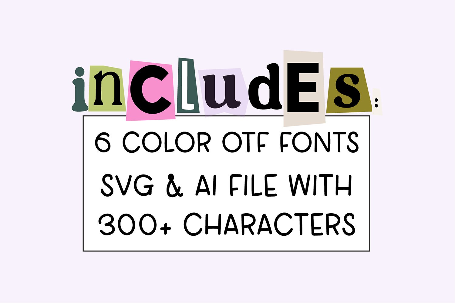Instant .OTF and SVG Letters - Font DOWNLOAD 