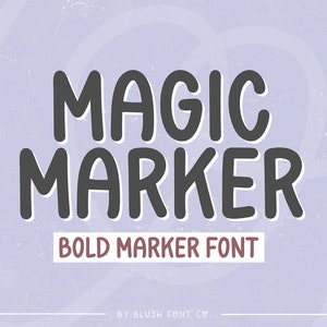 Fuente instantánea .OTF Fuente de marcador "Magic Marker", fuente escolar, fuentes lindas, fuente de regreso a la escuela, fuente simple, fuente de maestro, fuentes de escritura a mano