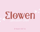 INSTANT .OTF DOWNLOAD "Elowen" modern gothic font, blackletter fonts, display fonts, trendy, tshirt fonts, procreate fonts, cricut fonts