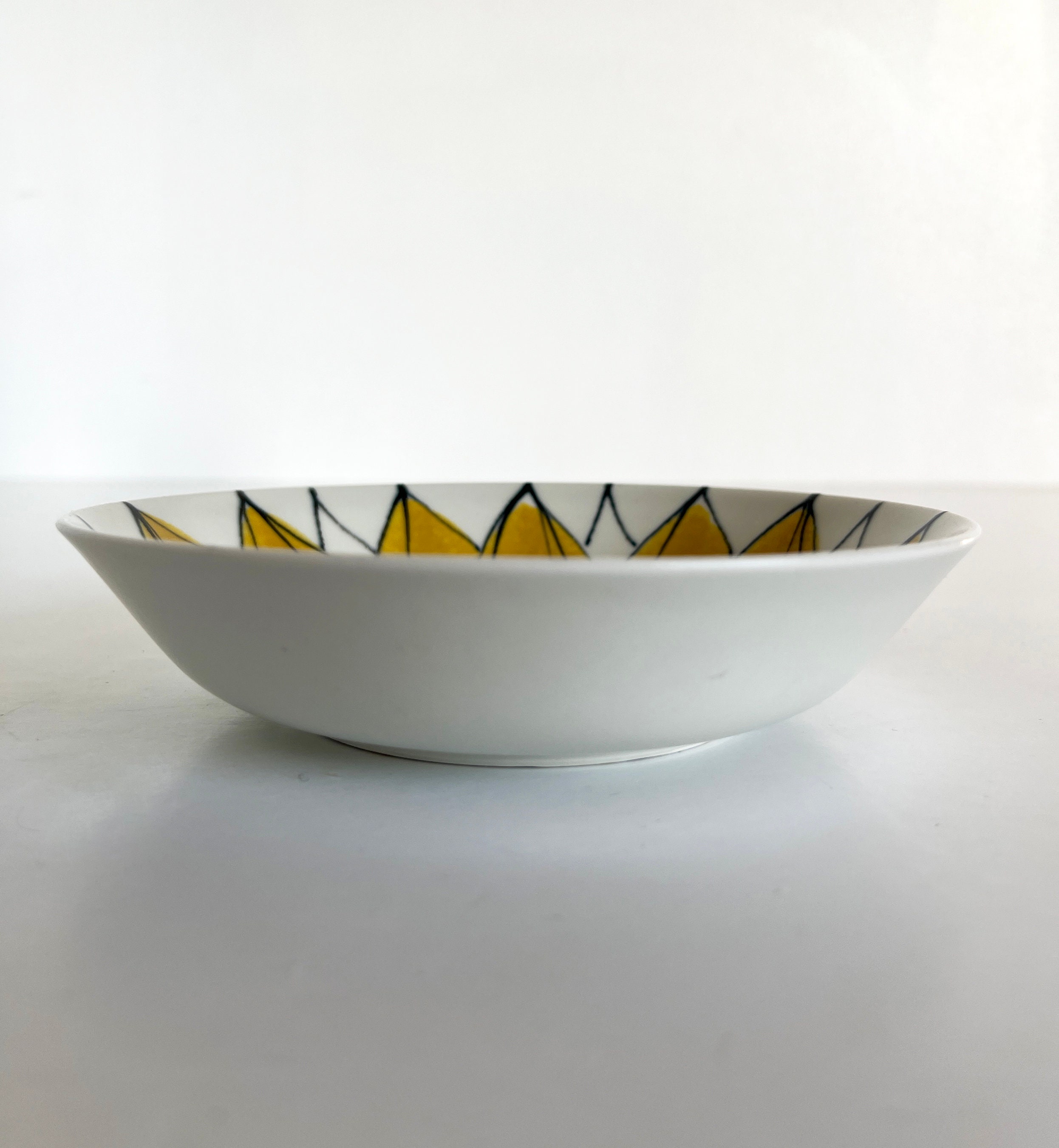 Arabia Finland Sunflower Bowl 7 1/8” Dish Hilkka-liisa Ahola Mid