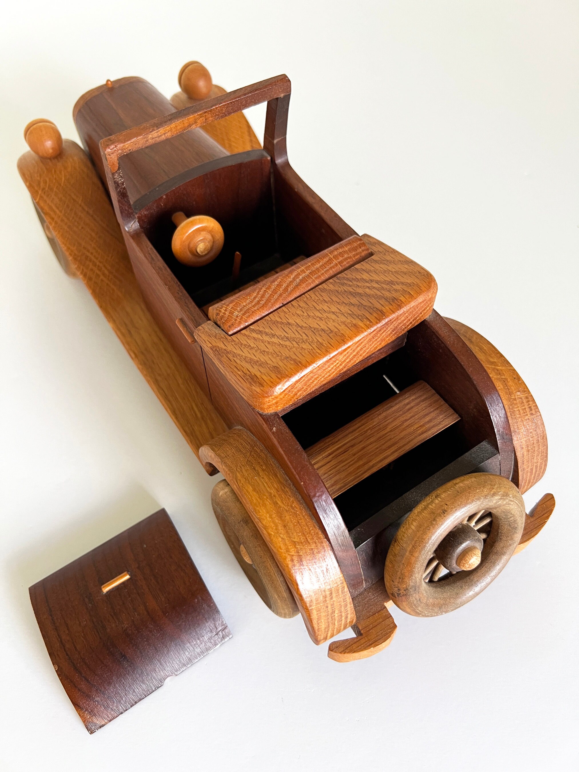 1929 Ford Roadster Wood Model Toy Car Vintage Solid Walnut Oak - Etsy