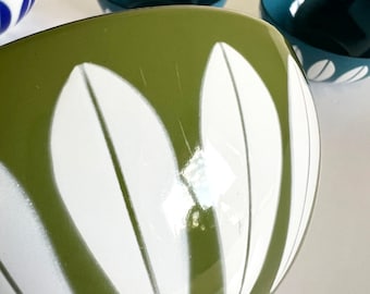 Cathrineholm Lotus Green White Enamel Bowl 5 5/8