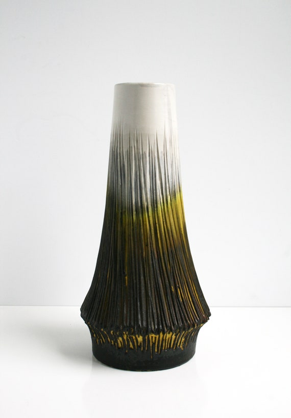 Marcello Fantoni Large Raymor Italian Pottery Vase Mid Century Etsy