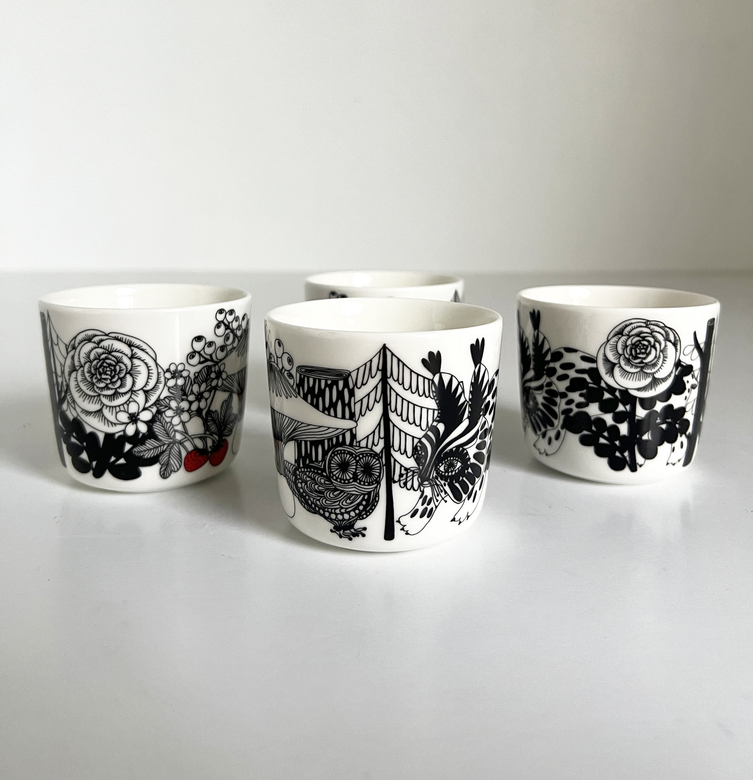Marimekko Oiva Veljekset Latte Cup Tea Coffee Mug Maija Leoukari
