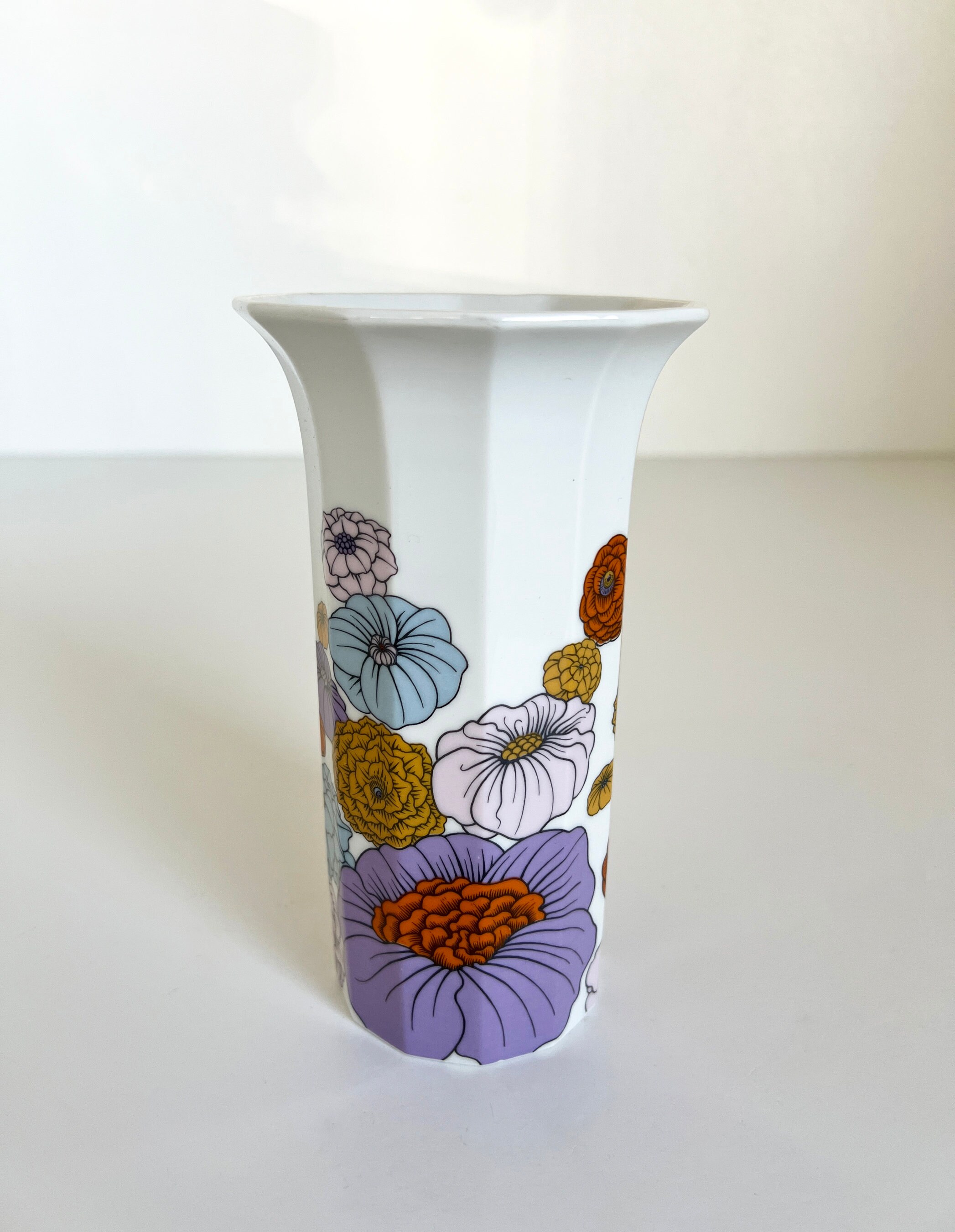 Rosenthal Patras Polygon Vase Tapio Wirkkala Alain Le Foll Flower