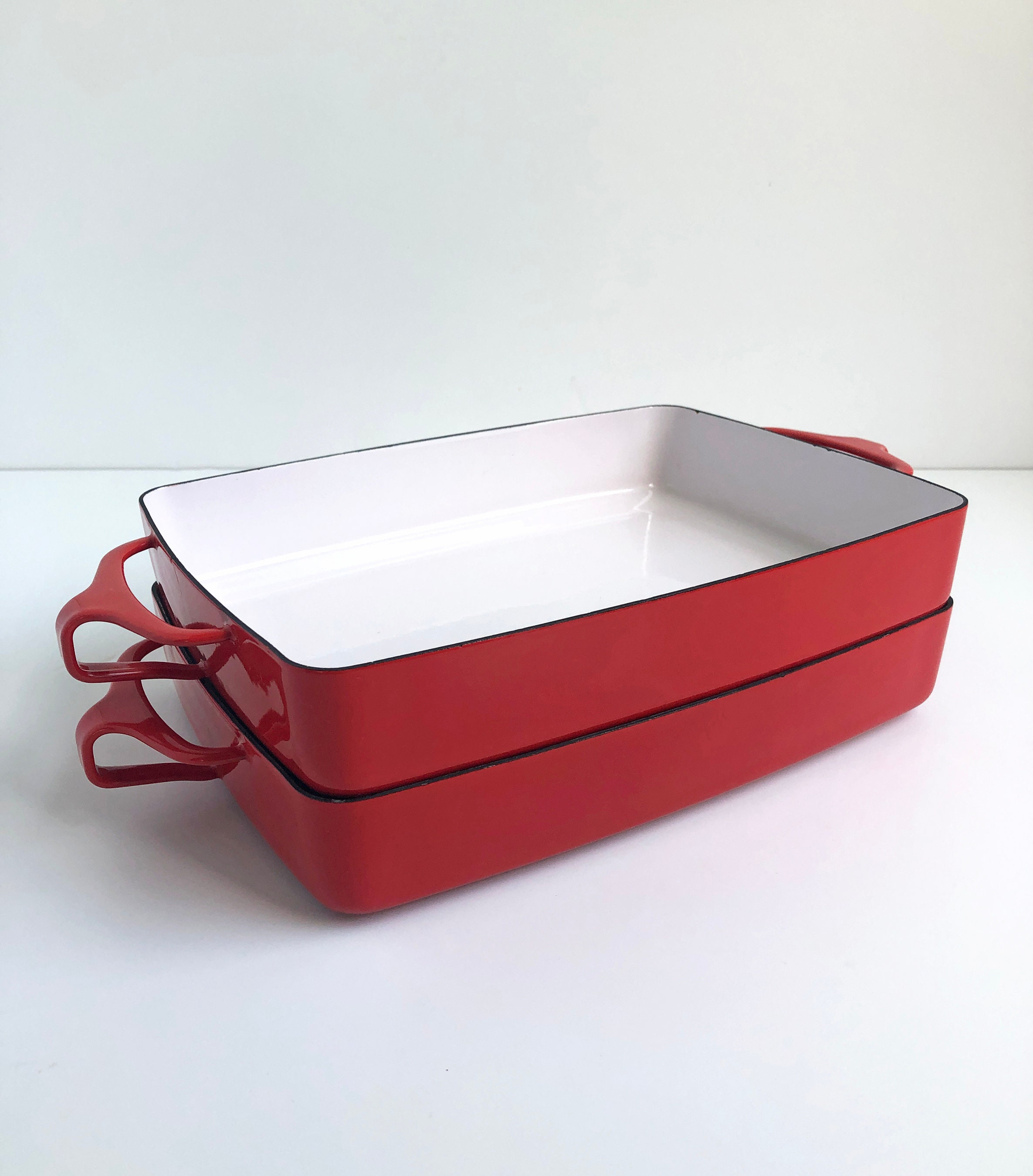 Dansk Kobenstyle Enamel Casserole Baking Pan Red Mid Century - Etsy