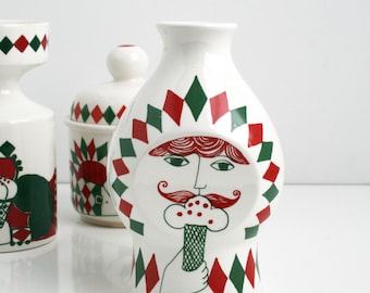 RARE Hennig Olsens Figgjo Norway Ice Cream Vase Scandinavian Mid Century