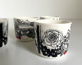 Marimekko Oiva Veljekset Latte Cup Tea Coffee Mug Maija Leoukari