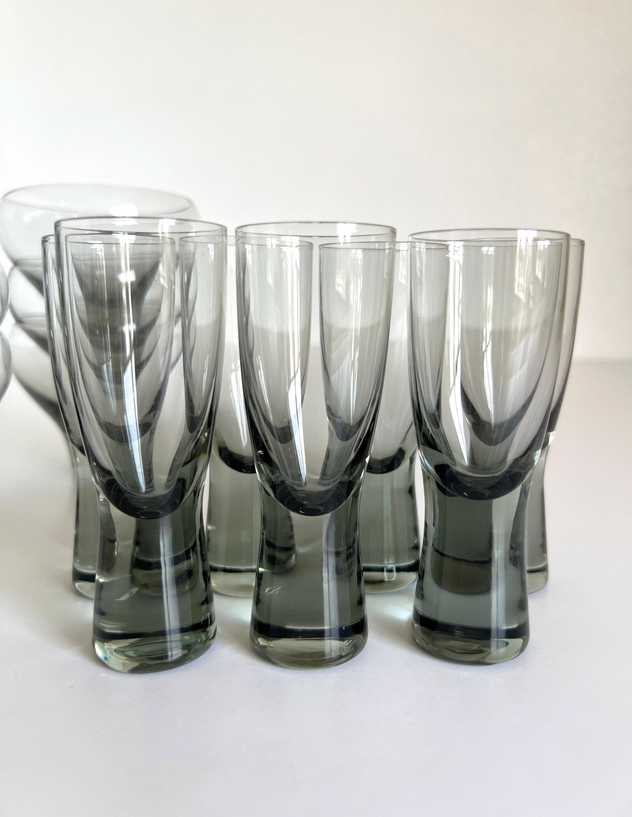 Holmegaard Canada per Lutken Smoke Glass Port Wine Sherry 4 5/8