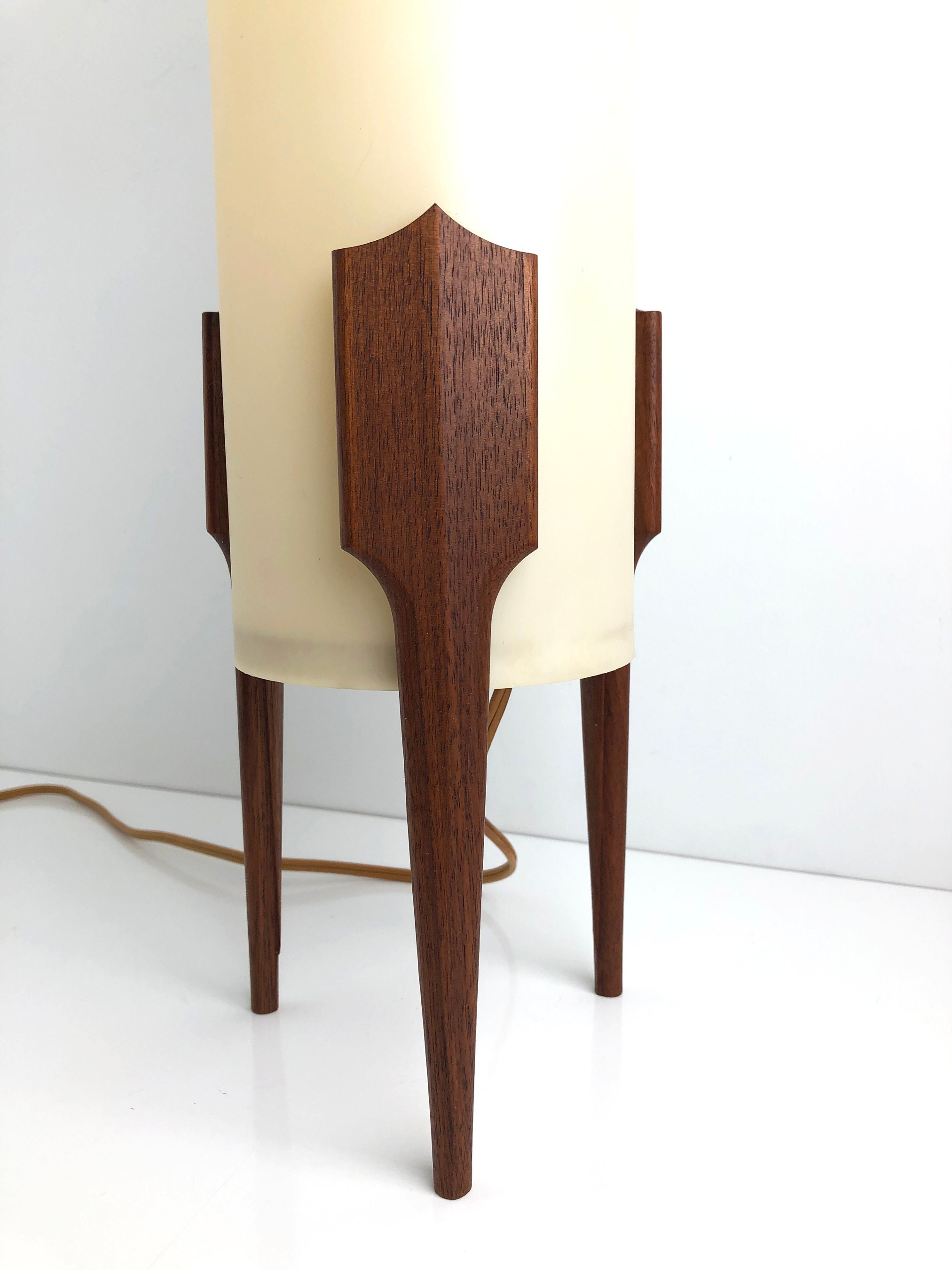 RARE Tony Paul Westwood Walnut Table Lamp Mid Century - Etsy