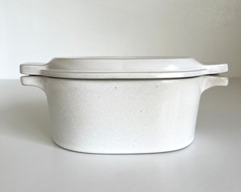 Bennington Potters Oval Lidded Dutch Oven Casserole Dish David Gil Pottery #1855 Mid Century