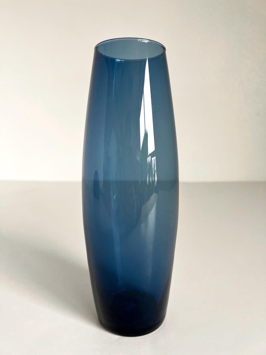 Iittala Tapio Wirkkala 2790 Glass Vase Carafe Blue Scandinavian