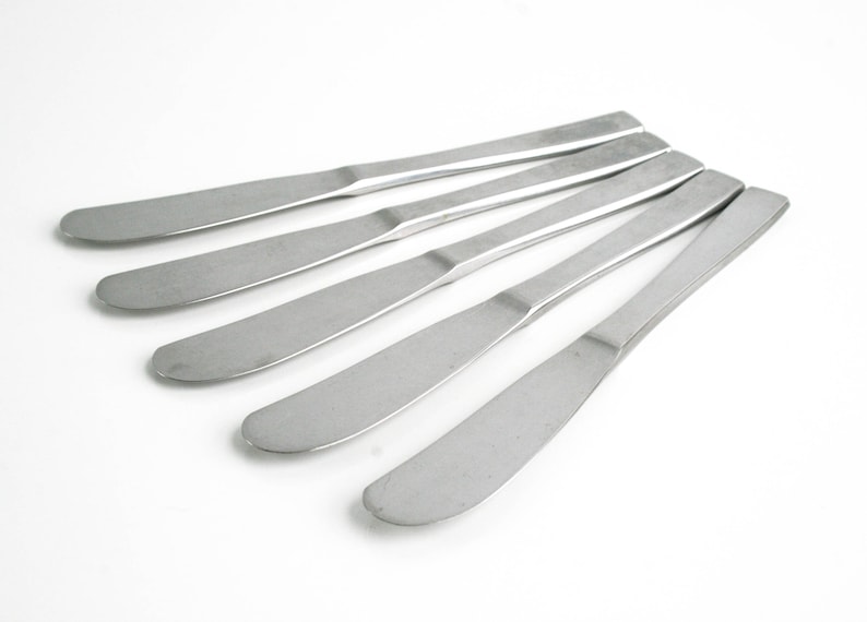 Gense Facette Paddle Butter Spreader Sweden Stainless Flatware 5pc