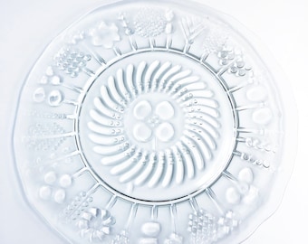 Arabia Flora 15.25" Large Serving Plate Oiva Toikka Nuutajarvi Finland Mid Century