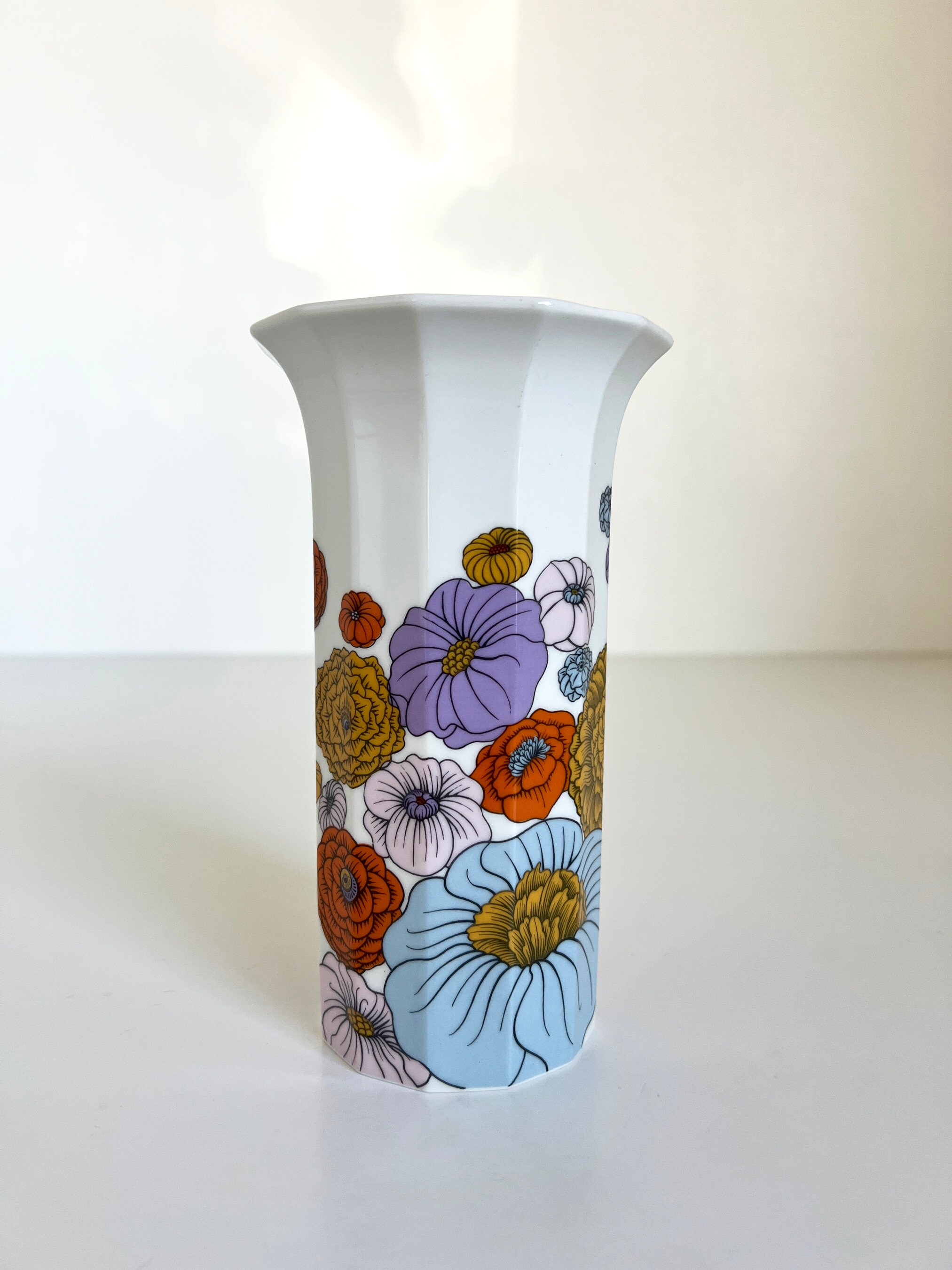 Rosenthal Patras Polygon Vase Tapio Wirkkala Alain Le Foll Flower